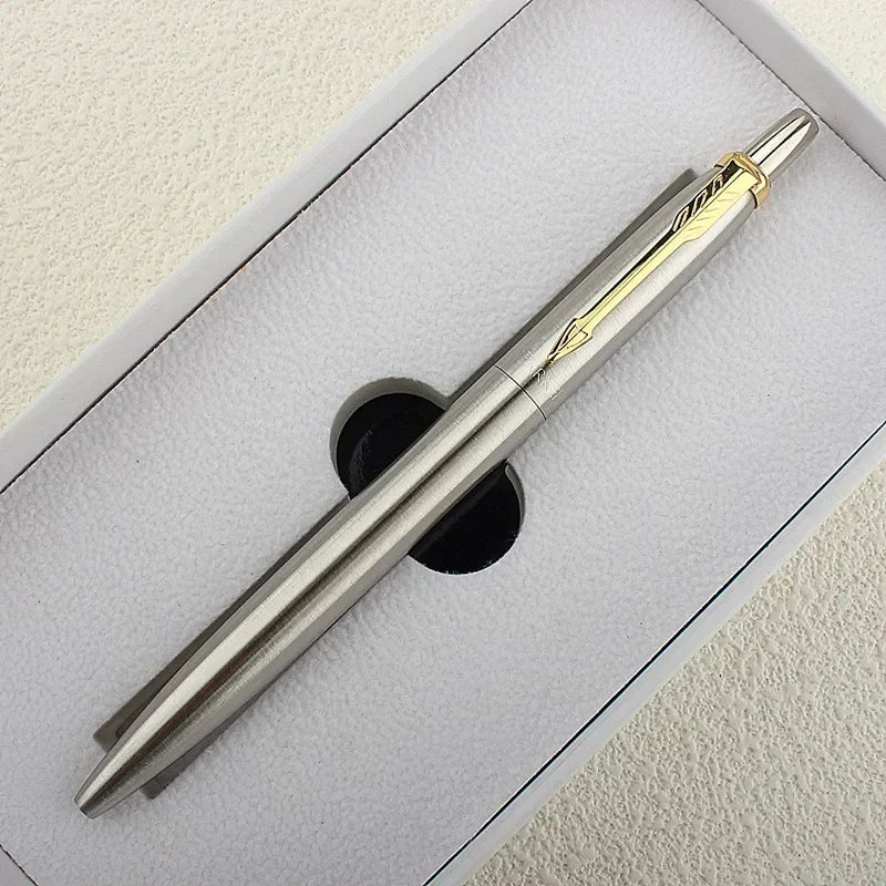 New Luxury Metal Ballpoint Pen Office Commercial Press Metal Pens Gift Automatic Ball Pens for School Quake (NOT BOX) 4