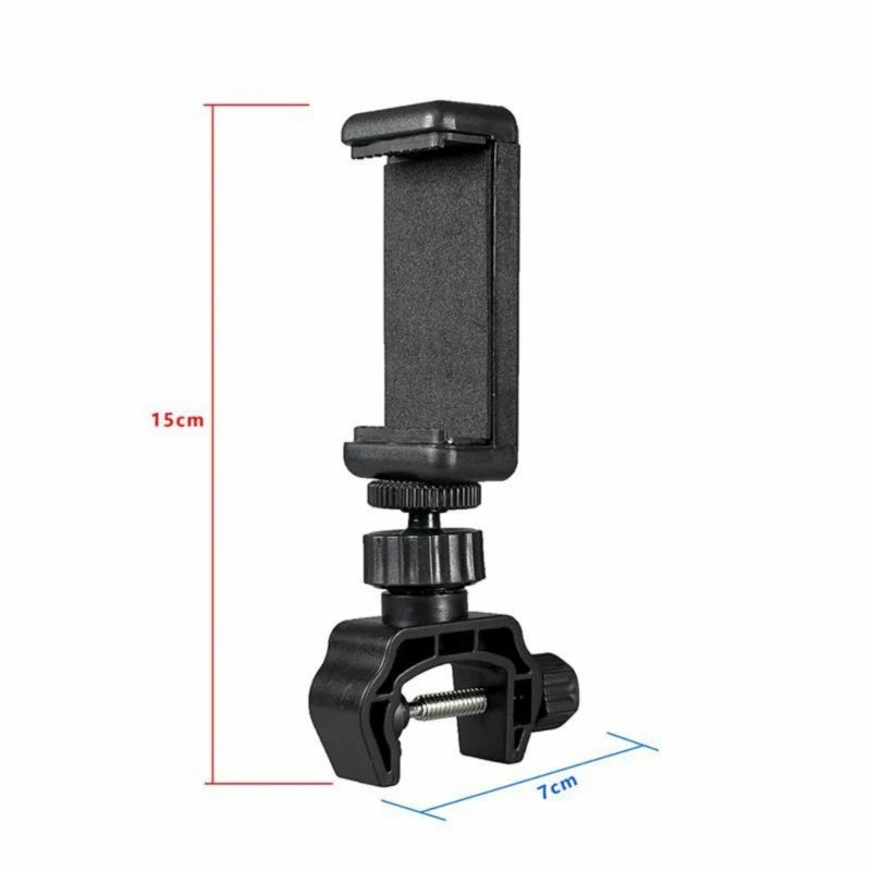 Lightweight 45°Swivel Mount Phone & Mic Stand for Action Cameras Featuring MultiAngle Flexibility 1/4 Screw Mount K1KF Quake