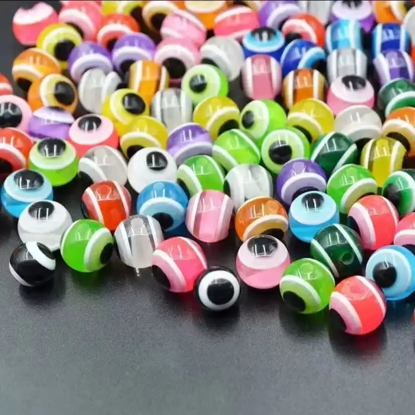 100 Pieces/Box, Lure 5-8mm Fish Eye Stopper Beads, Texas Fishing Gear, Stopper Beans, Fishing Lure Eye Balls Quake