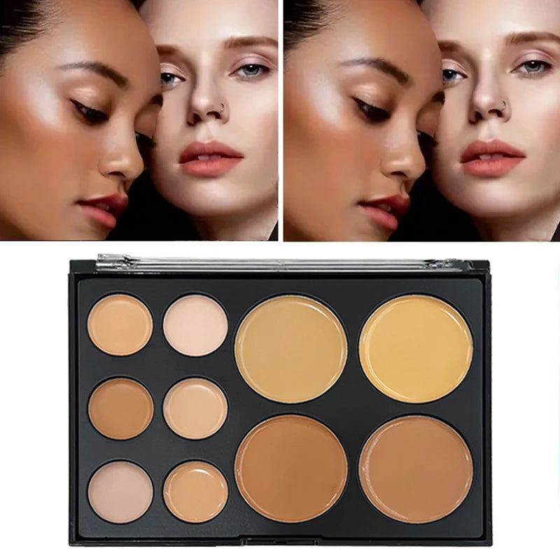 10 Colors Concealer Palette Eye Repairing Base Palette Matte Dark Circles Tattoo Contour Covering Concealer Cream Lasting Makeup Quake