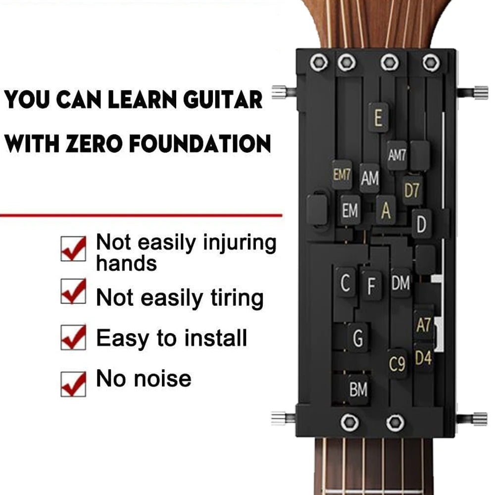 Guitar Chord Presser, Guitar Chord Trainer, Guitar Chord Helper, Guitar Aid Chords Learning Tools for Beginners Quake