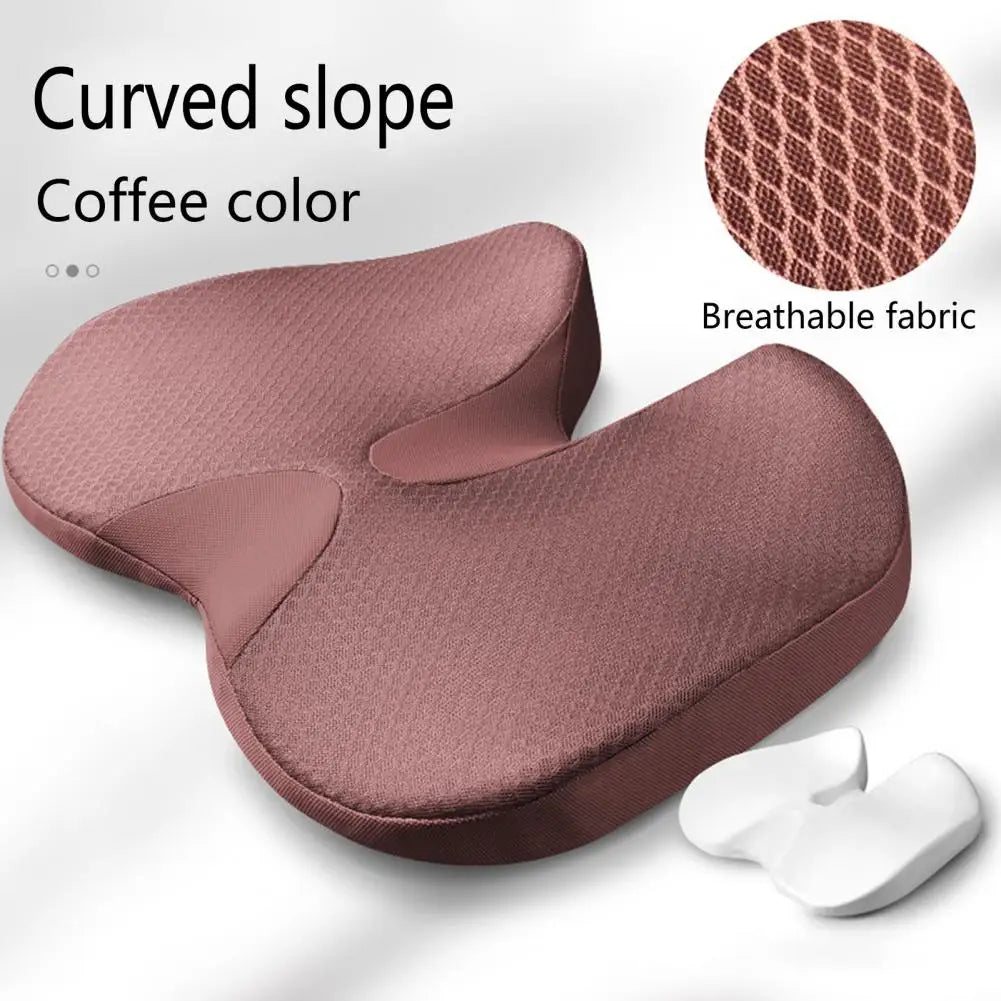 Sciatica Relief Cushion Ergonomic Car Seat Cushion for Pressure Relief Posture Improvement Soft for Comfortable for Students Quake