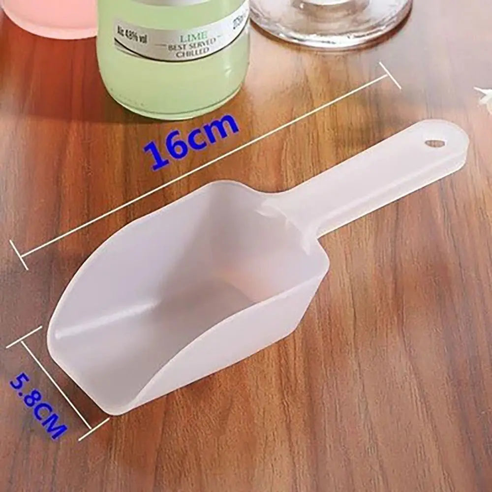 Frosted Flour Scoop Multifunctional Plastic Kitchten Tool Measuring Scoops Ice Shovel Dessert Buffet Coffee Tea Quake