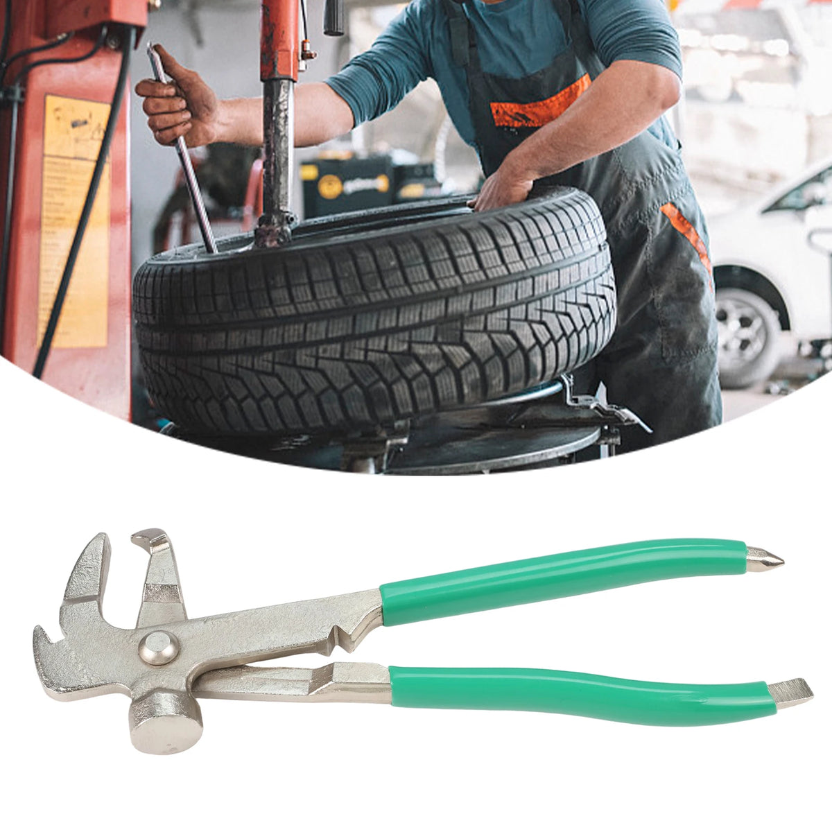 Multi Functional Tire Hammer Tool Auto Repair Tool Tire Balance Hammer Alloy Steel Material Cutting Blade Feature Quake