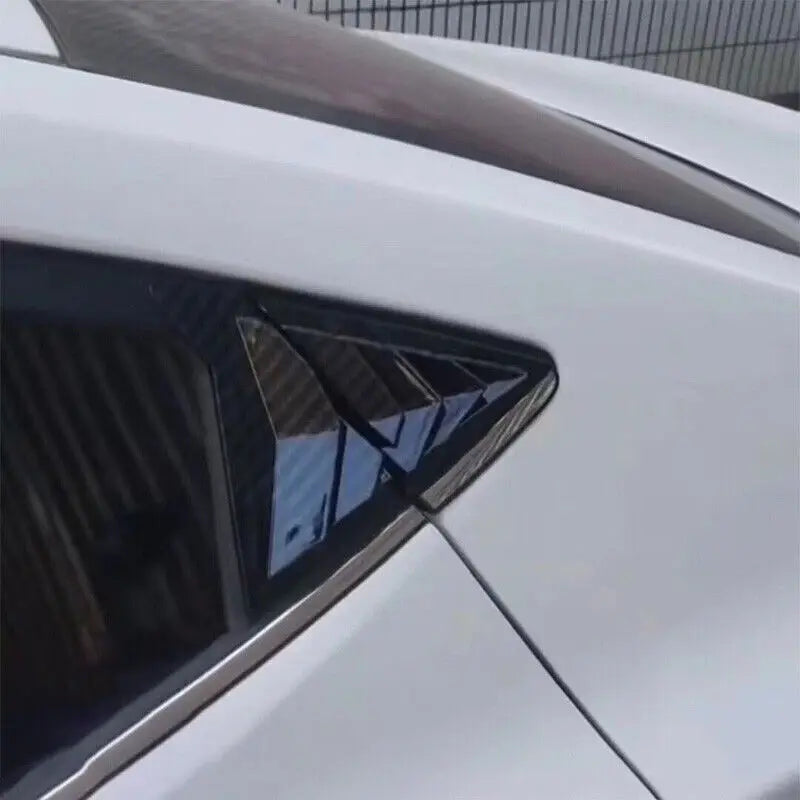 For Hyundai Elantra Avante Sedan 2011-2015 Car Rear Louver Window Side Shutter Cover Trim Sticker Vent Scoop ABS Carbon Fiber Quake