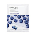 BIOAQUA Pomegranate Facial Mask Improved Drying Moisturizing Aloe Shrinking Pore Honey Moisturizing Cucumber Facial Mask Quake 06-BLUEBERRY