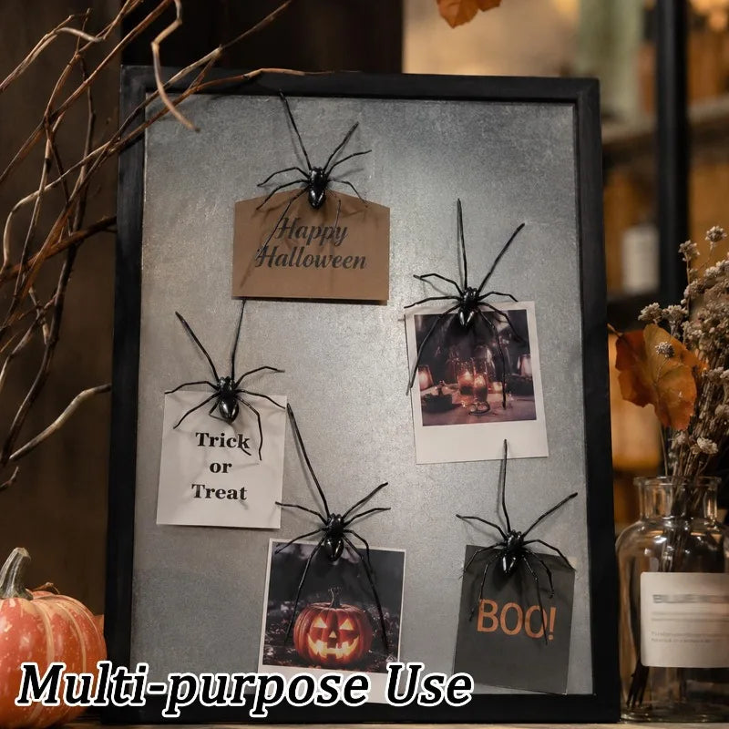 Simulated Spider Magnetic Refrigerator Sticker Funny Prank Horror Halloween Decor Kitchen Whiteboard Locker Multi-Scene Decor Quake