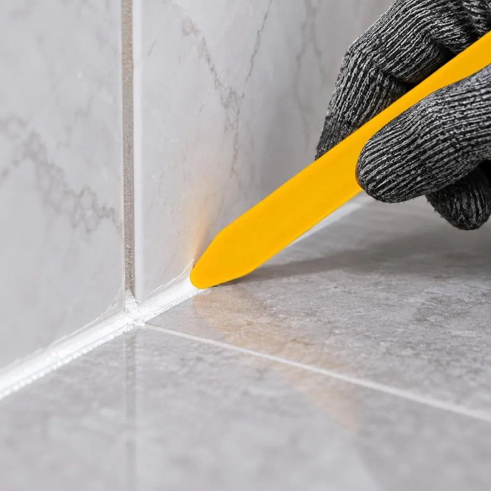 10/1Set Caulking Tools Caulk Finishing Tool Kit for Bathroom Floor Kitchen Wall Tile Gaps Epoxy Grouting Sealing DIY Hand Tool Quake
