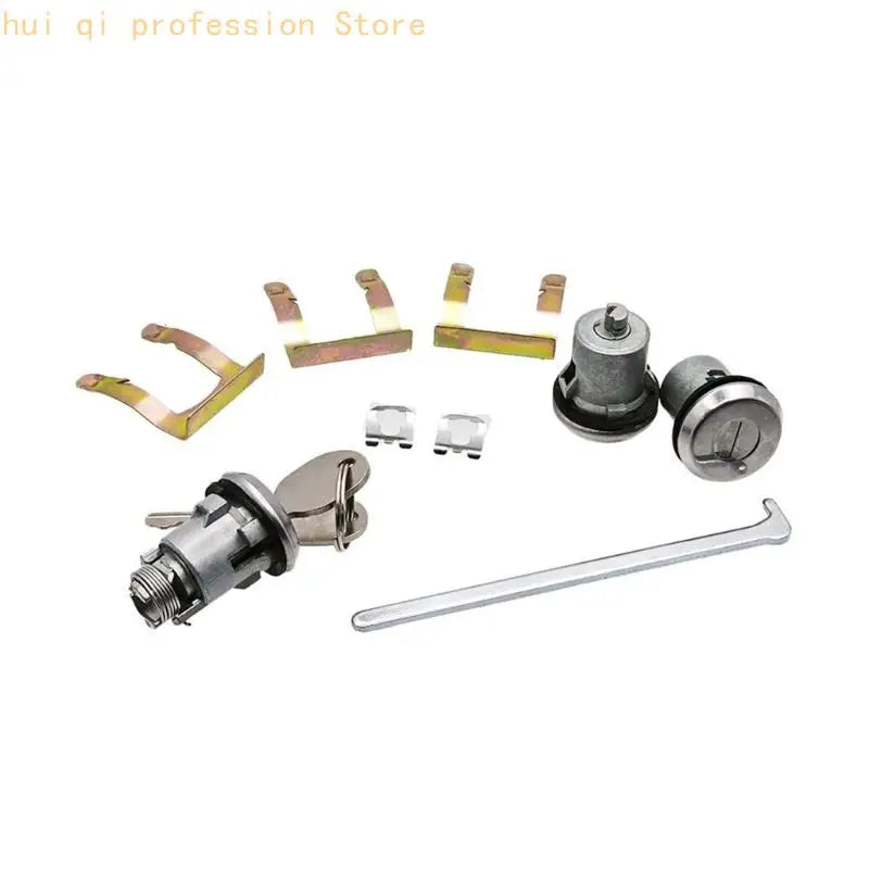 Door Lock 654394765282 for Vehicles, Metal Repair with 2 Keys for Worn Lock Parts, Restoration Tasks and Part Review Support Quake