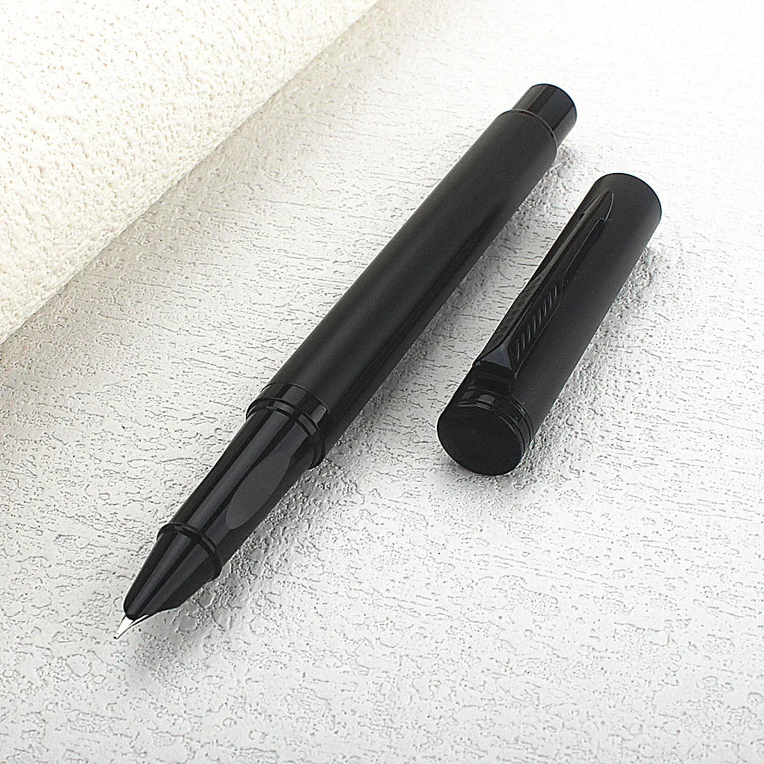 Luxury Metal 3652 Black Color Daily work Notes Office Fountain Pen EF 0.38MM Nib Student School Writing Pen Stationery Supplies Quake 3652-1 0.38MM
