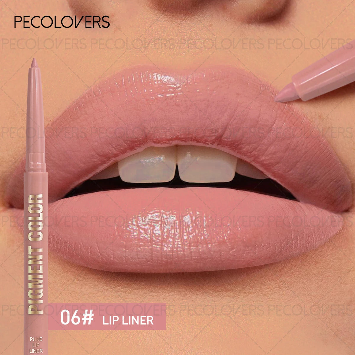 1 Pcs Matte Lip Liner Pen, Used As Lip Liner and Lipstick, Oblique Mouth Design Suitable for All Lip Types, Perfect Gifts Quake 06