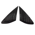 For Ford Focus Sedan 2005-2008 Car Rear Louver Window Side Shutter Cover Trim Sticker Vent Scoop ABS Carbon Fiber Accessories Quake Gloss Black