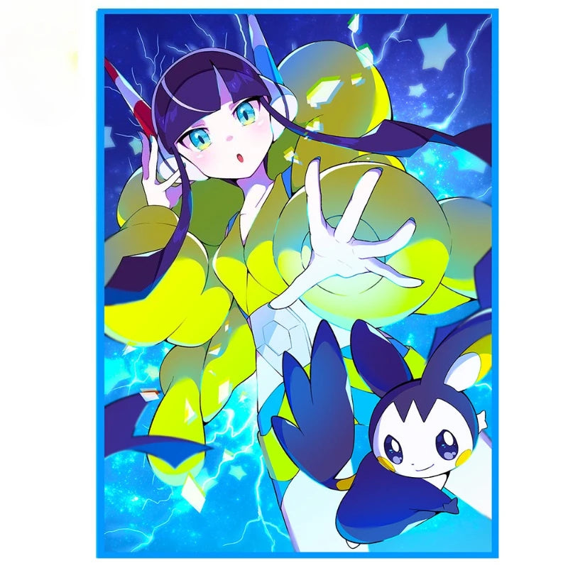 New Hot 13 Styles Pkm TCG Card Sleeves 66x91mm Lillie Marnie Iono Gloria Smooth Feel Protective Sleeves Game Card Accessories Quake