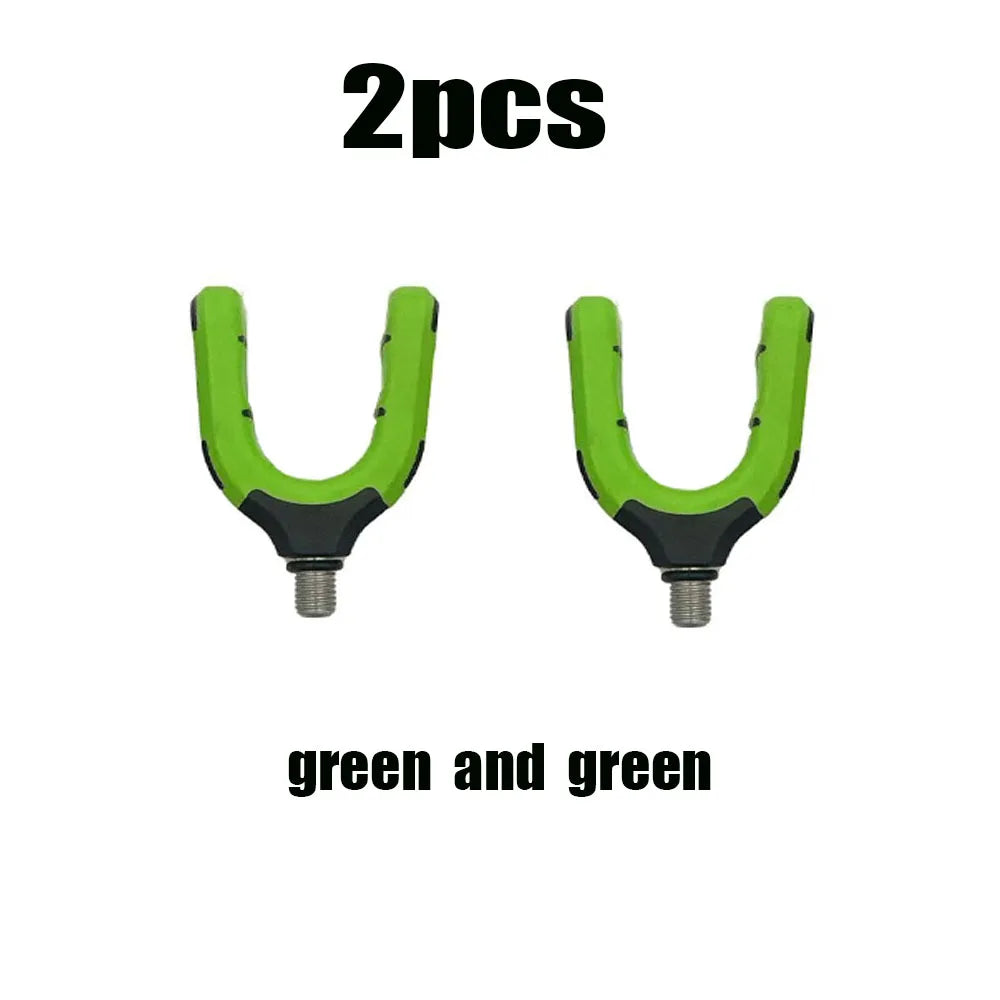 1Pc Rigtrip Heavy-Duty Carp Fishing Rod Rest Head Gripper Holder with Screw Thread, Non-Slip Grip Base - Compatible with Rod Pod Quake Lvlv2Pcs