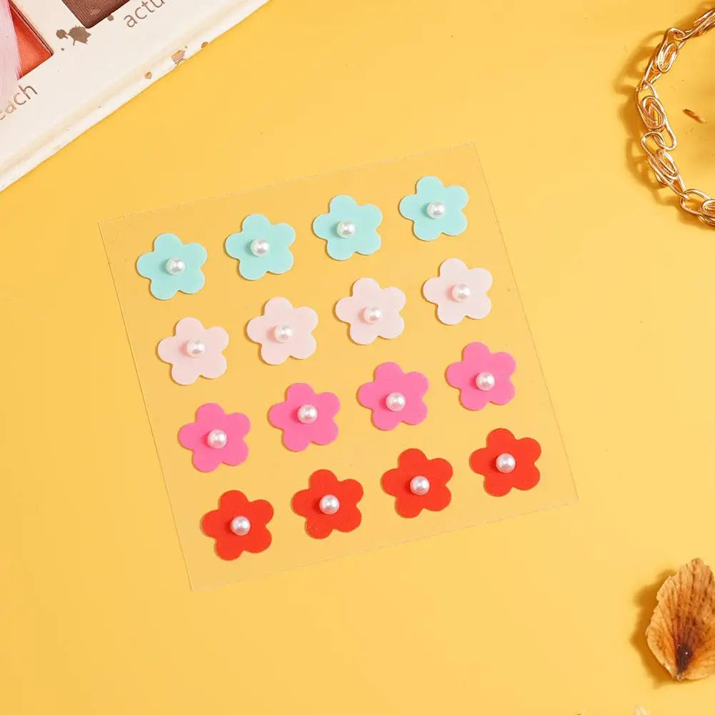Self-adhesive Diamond Pimple Patch Stickers Colourful Heart/flower Stickers Skin Care Pimple Stickers Concealer Acne Dots Patch Quake