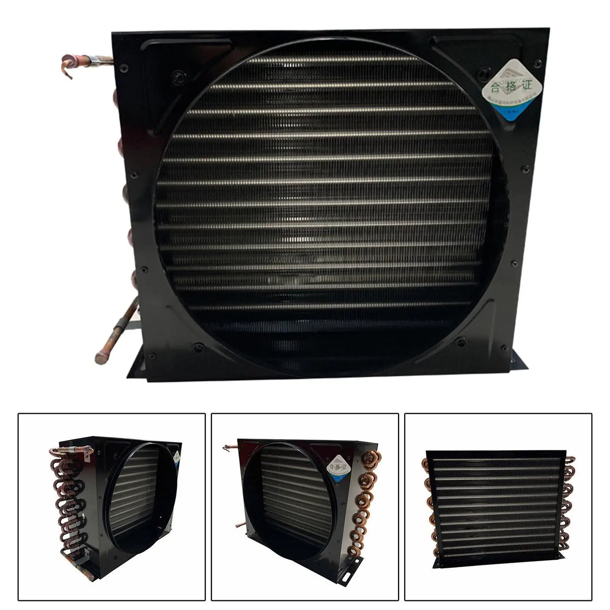 Universal Metal Cooling Condenser for Refrigerator Freezer Air Cooled Evaporator Water Cooling Heat Dissipation Quake Default Title