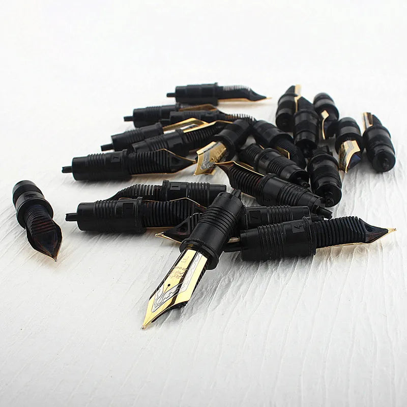 Jinhao #8 Fountain Pen Nibs for Jinhao Skeleton, X159/9019 Replaced Metal Nib EF/F/M Golden Quake