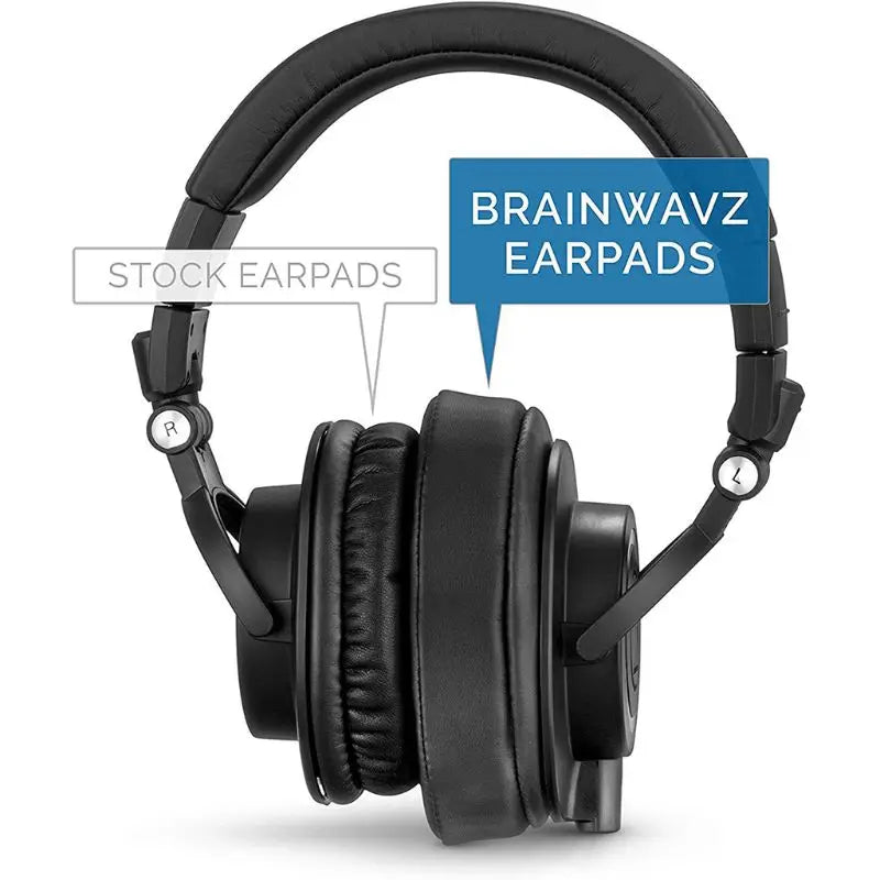 1Pair Ear Pads Cushion Cover Earpads Sponge Replacement for ATH-MSR7 M50X M20 M40 M40X SX1 Headphone K1KF Quake