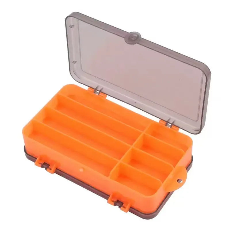 P-Type Double-Sided Open Box, Double-Layer Fishing Hook Accessory Storage Box, Portable Outdoor Fishing Supplies Lure Box Quake Chenghezi
