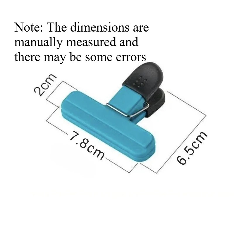 T Shape Food Sealing Clips Moisture Proof Snack Bag Clips Multifunctional Kitchen Plastic Bag Sealer for Chips Tea Food Storage Quake B