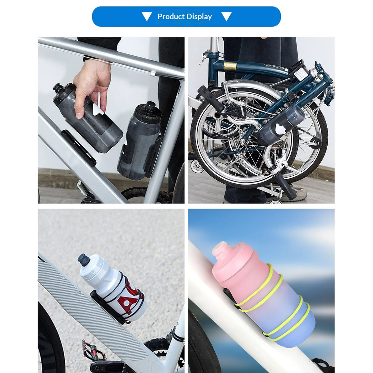 Magnetic Bicycle Kettle Holder Secure Hold Quick-Release Water Cup Holder Reinforced Nylon Bottles Mount For Mountain Road Bikes Quake