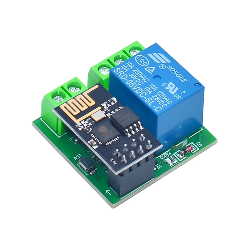 ESP8266 Dual Channel WIFI Relay Module ESP-01 DC5V With Relay Indicator and Reset Button 2 CH relay Boad Low Level Control Quake