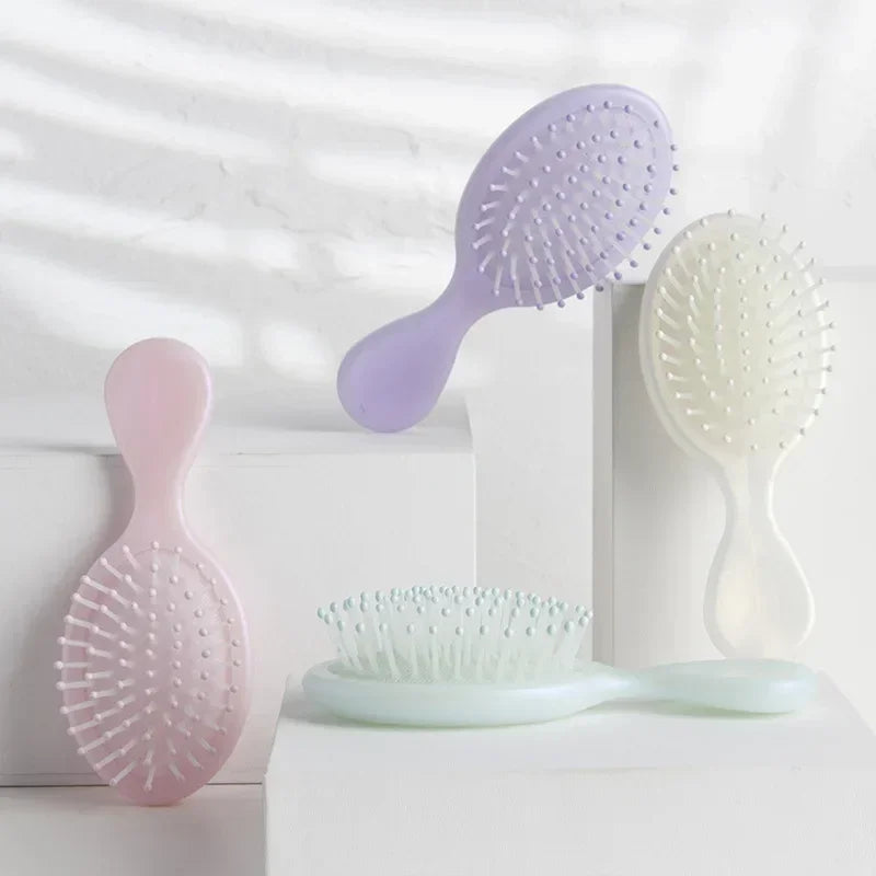 Air Cushion Hair Comb Children Travel Portable Anti-static Smooth Mini Hair Brush Candy Color Small Scalp Massage Hair Care Comb Quake