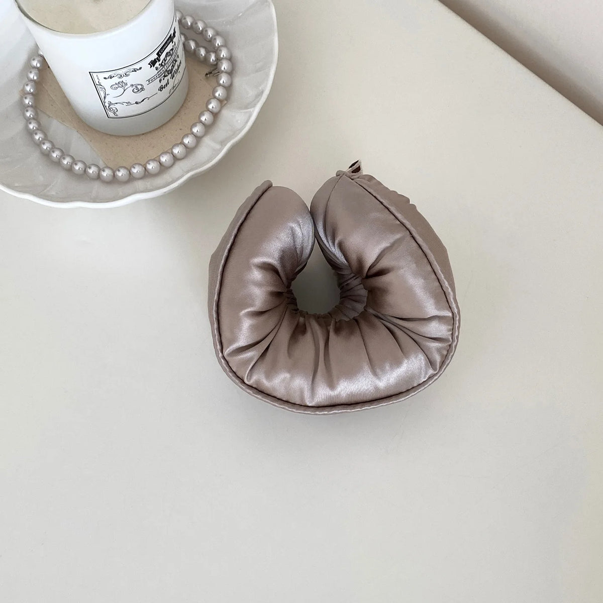 Sponge Sleep Elastic Ponytail Holder Hair Scrunchies for Women Hair Accessories Girls Soft Solid Satin Filled Cotton Big Bands Quake pkgy