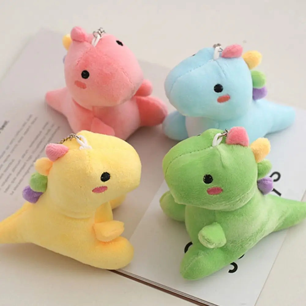 New Plush Keychain Toy Dinosaur Plush Keyring Soft Mini Dinosaur Plush Doll Cute Dinosaur Pendant Quake