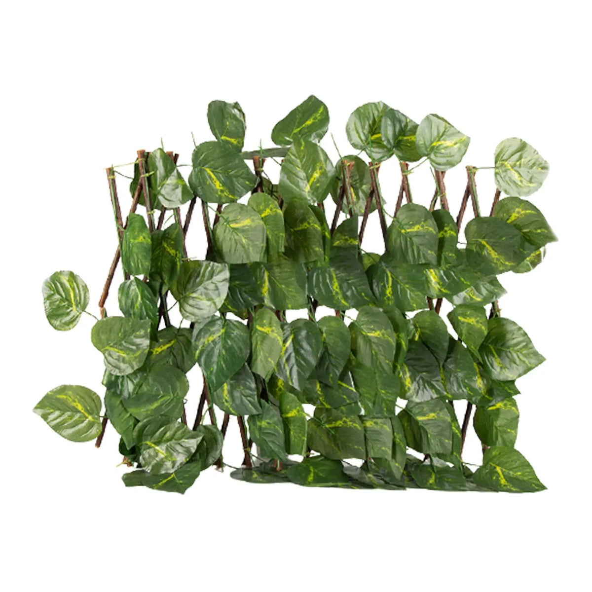 Wooden Expandable Fence Artificial Ivy Leaf Privacy Trellis Outdoor Garden Border for Home Yard Decoration Quake