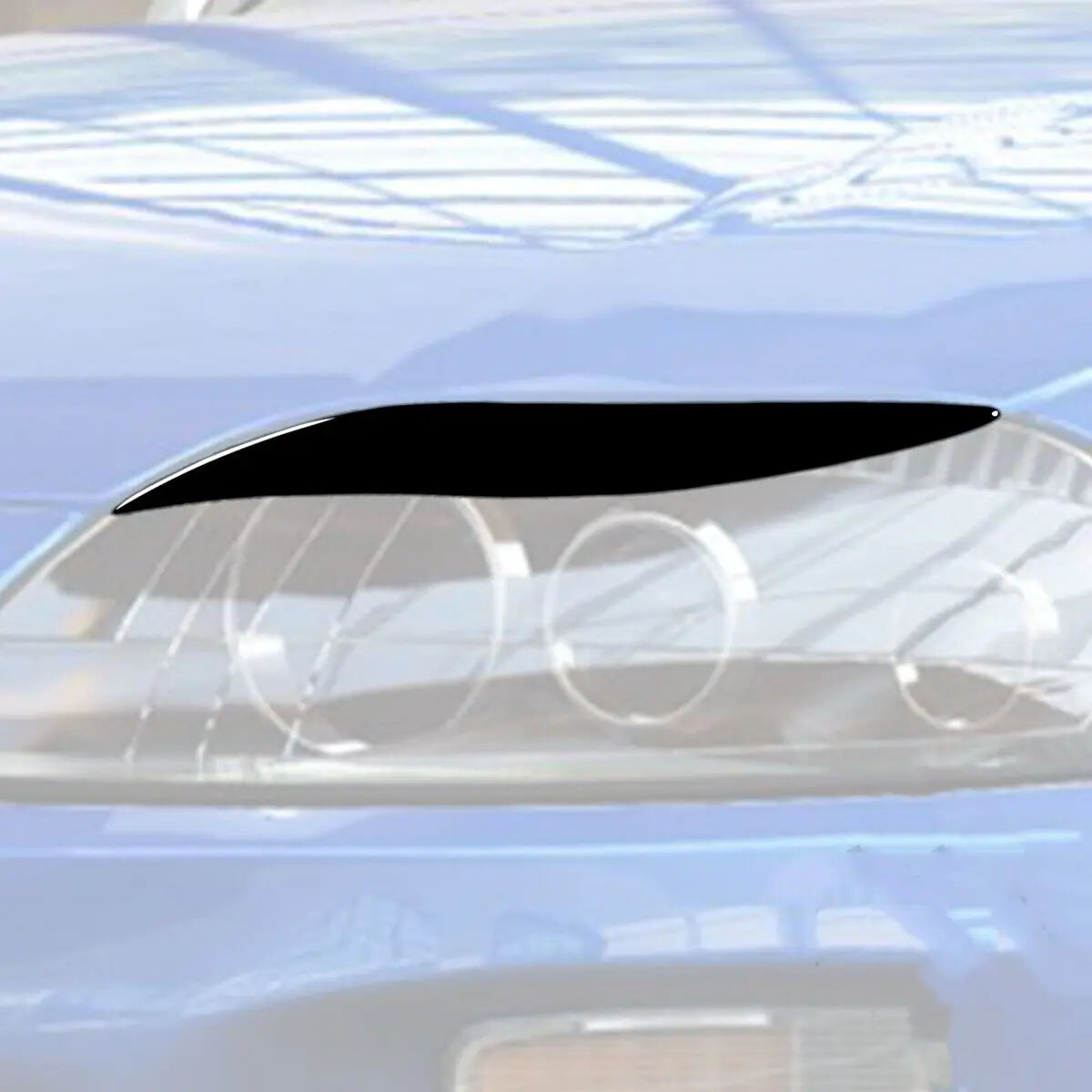 For Toyota Corolla 2008 2009 2010 2011 Auto Car Headlight Trim Lamp Eyebrow Eyelids Cover Stickers Gloss Black Decoration Parts Quake
