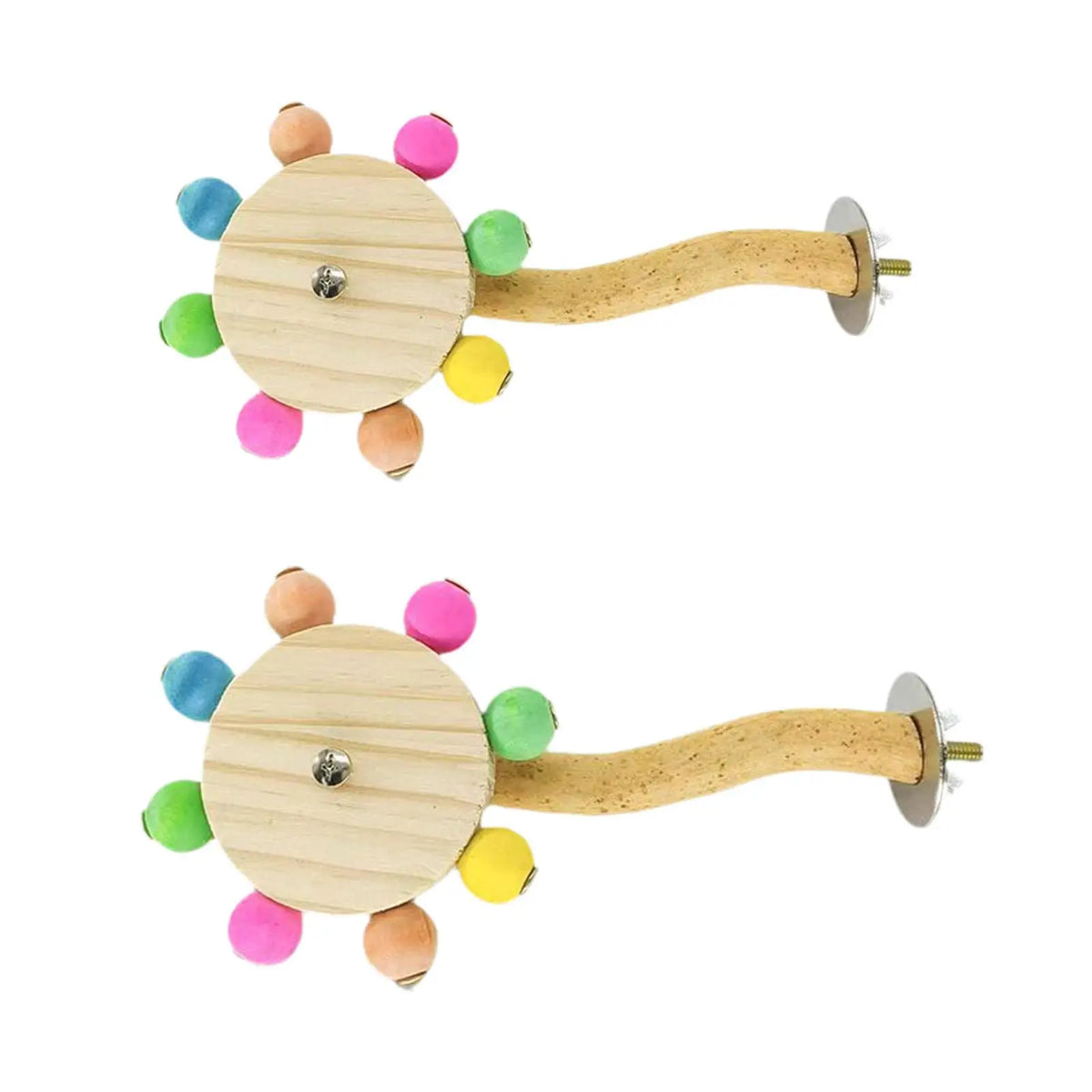 Parrot Rotating Perch Stand Physical Exercise Bird Perch Toy for Bird Cages Cockatiel Parrot Claw and Beak Finches Budgerigar Quake