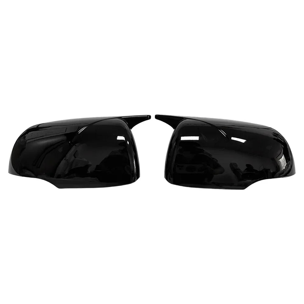 For Kia Picanto 2012-2025 2x Car Sticker Rearview Side Mirror Cover Wing Cap Exterior Case Trim Accessories Vehicle Decoration Quake With Ligh Black