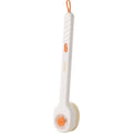Liquid Filled Soft Long Handle Hair Bath Brush, with A Back Rubbing Tool and A Long Handle for Showering Bath Accessories Quake white
