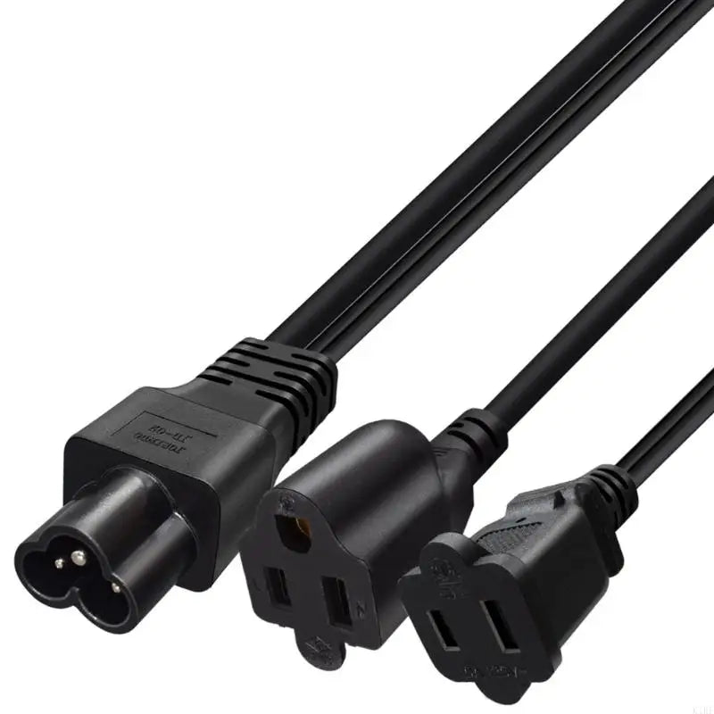 IEC320 To NEMA 1 15R And 5 15R Power Splitter Cable 1ft Short Y Adapters For Digital Devices K1KF Quake
