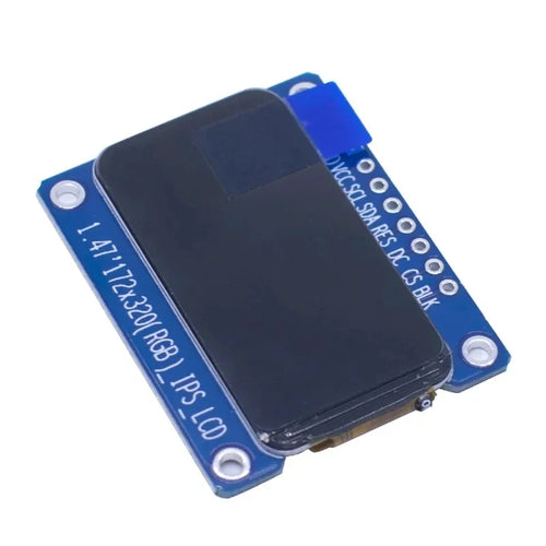 1.47" 1.47 inch 172x320 SPI Full Color TFT HD IPS Screen LCD LED Display Module 172*320 ST7789 Controller 3.3V SPI Interface Quake