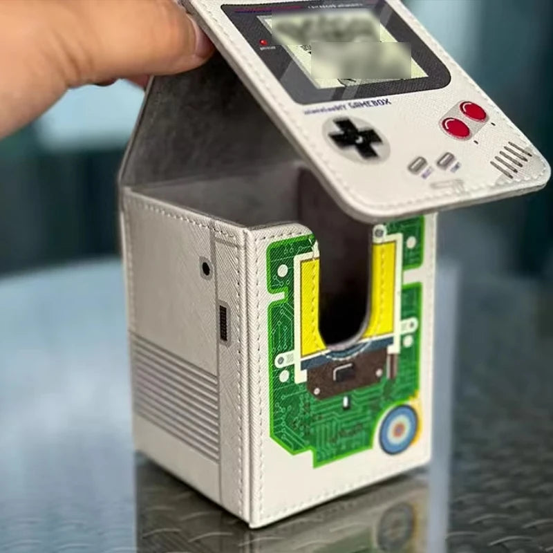 HOT DIY Retro Brick Gameboy Card Storage Box Pocket Monster TCG Organizer - Collectors Display Case Cartoon Anime Quake