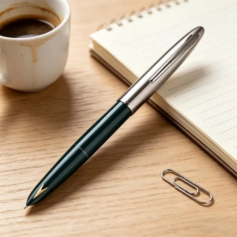 Fountain Pen, 0.38mm Fine Nib Fountain Pen Smooth Writing Luxury Pen Gift for Business Office Journaling K1KF Quake