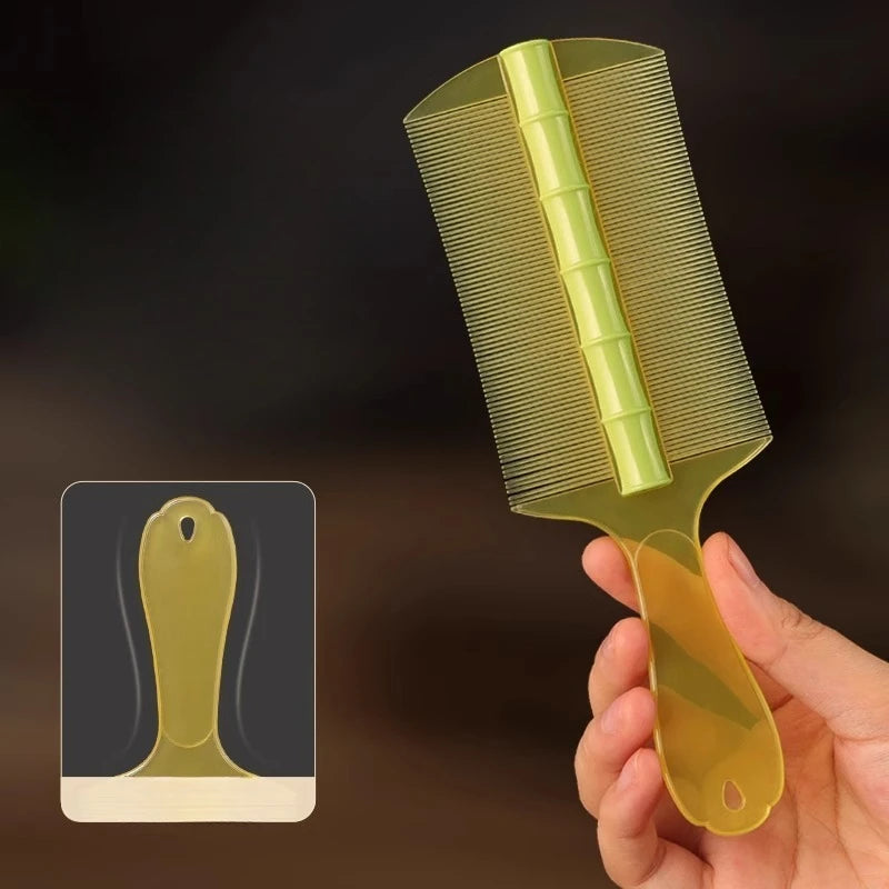 Double Sid Lice Comb Dense Teeth Scalp Massage Comb Professional Flea Removal Grate Ultra-Dense Comb Suitable for Children Pet Quake