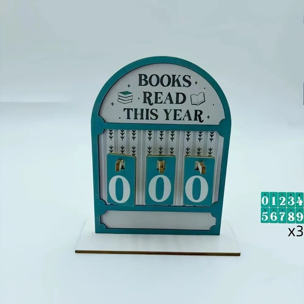 Handmade Reading Challenge Tracker Read This Year Eco-Friendly Books Read Tracker Personalized Reading Tracker Hanging Signage Quake F