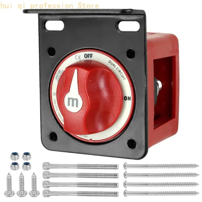 Manual Battery Disconnect Control 12-48v 300A for Motorhome and Automotive Power H8WE Quake 6010 CN