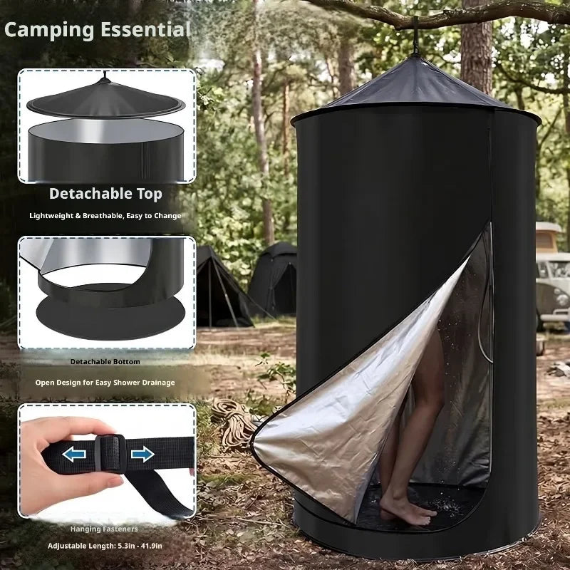Instant Pop Up Privacy Tent Portable Outdoor Camping Shower Changing Toilet Shelter Fit Car Trunk Privacy Protection Tent Quake