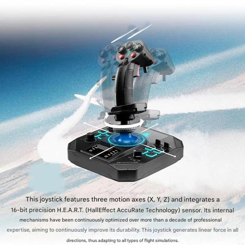 Metal Base Flight Simulation with Stable Support Multifunction Flight Control System Emulator Gear for OS 10/11 K1KF Quake CN