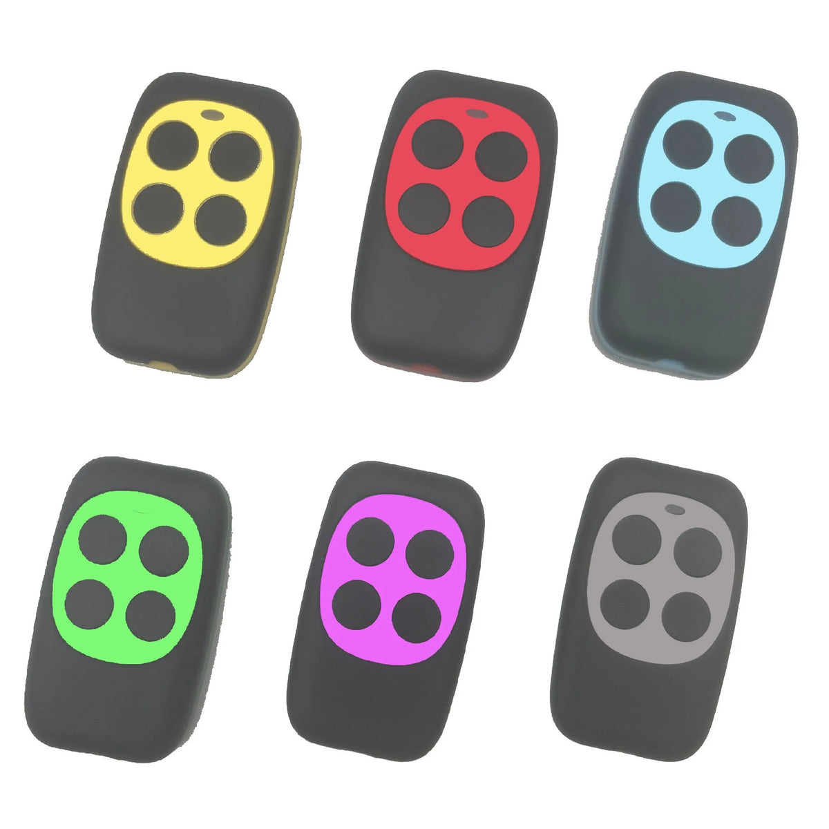 433Mhz 4 Keys Colorful Remote Control RF Wireless Copy Code Remote Electric Cloning Gate Garage Door Auto Keychain for Home Quake