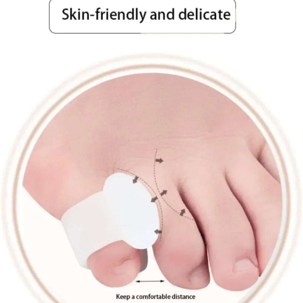2pcs Silicone Bunion Toe Orthopedic Separator Finger Feet Care Protector Gel Toe Hallux Valgus Corrector Pedicure Spacer Yoga Quake