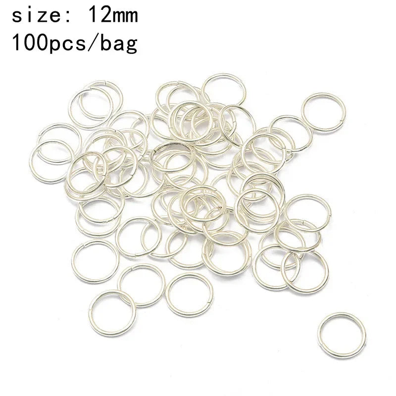 5-100pcs Sliver Gold Hair Rings Hair Braids Dreadlock Beads Charms African Braids Cuffs Hair Rings Jewelry Clasps Accessories Quake 100pcs 12mm NO.17