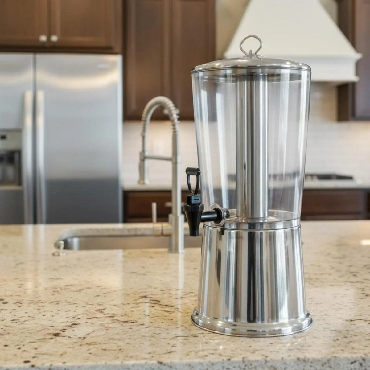 Beverage Dispenser with Stand Coffee Container Picnics Heavy Duty Weddings Portable Single Head Juice Dispenser Stainless Steel Quake Default Title