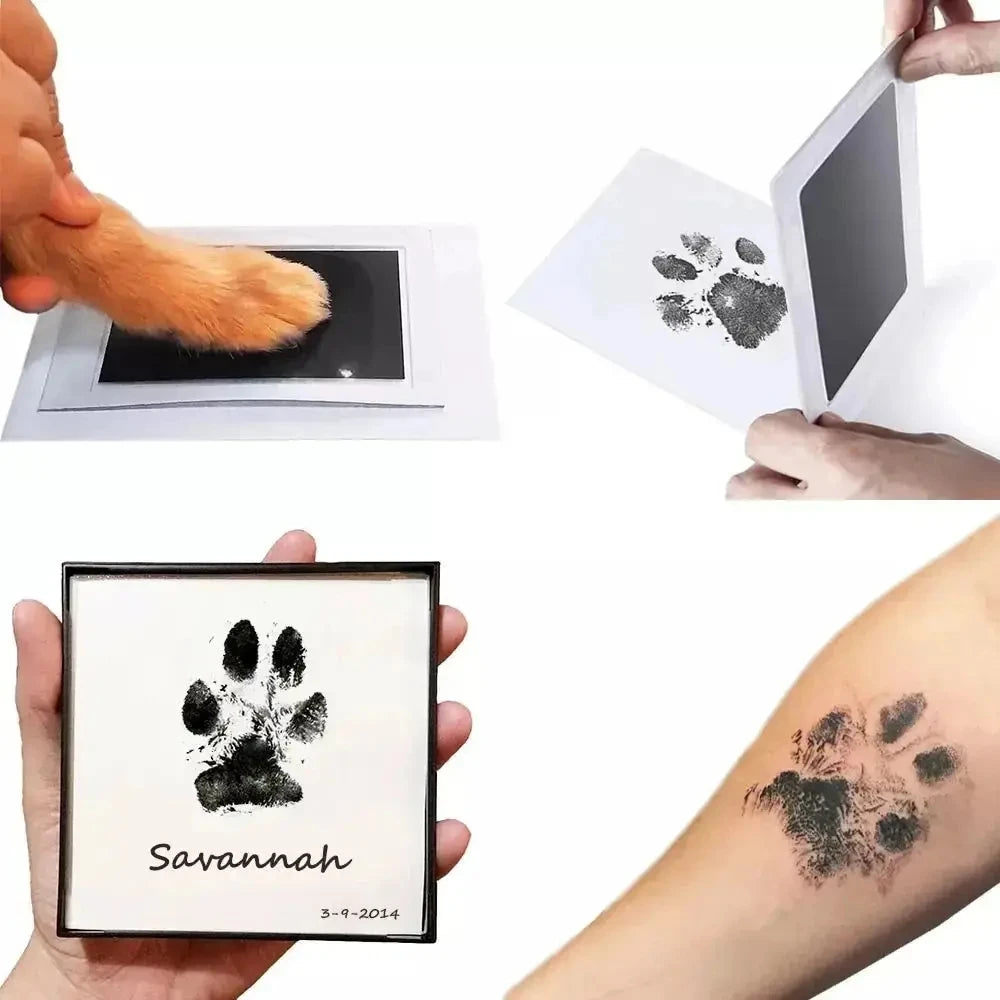 Non-contact Pet/Baby Hand And Foot Printing Table, No Qash Rubbing, Commemorative Photo Album Production Quake