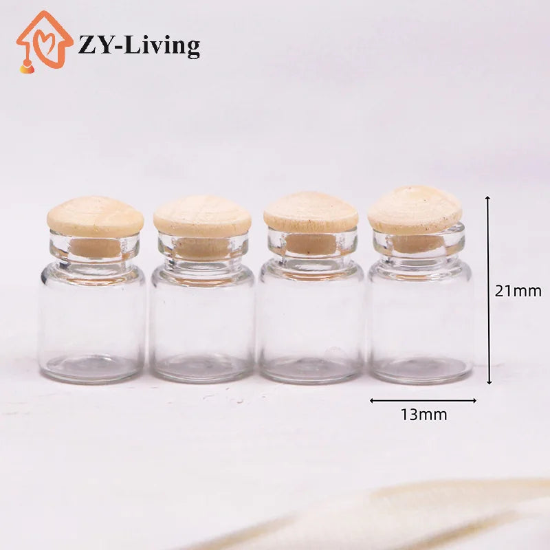4Pcs/set Doll House Mini Candy Jar Kitchen Food Play Scene Transparent Storage Jar Quake