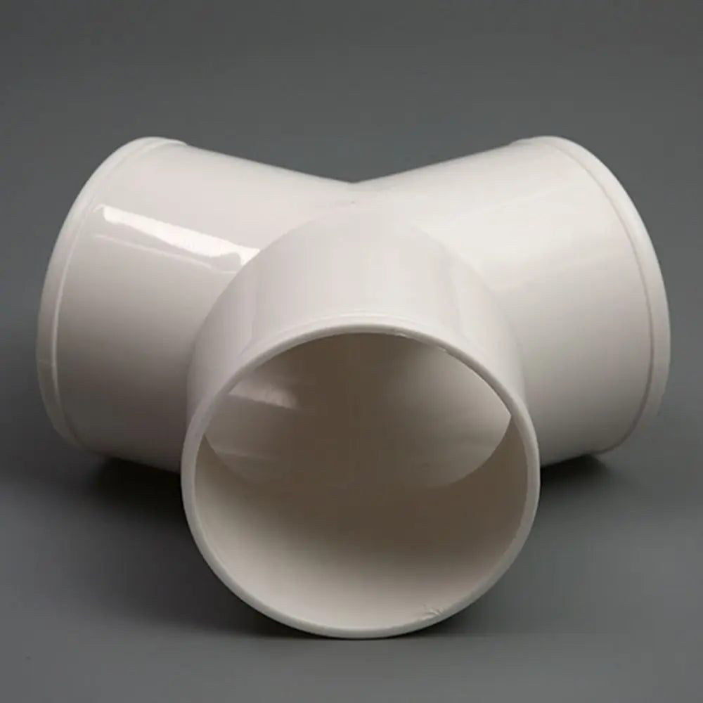 New PVC Exhaust Duct Connector T/Y Shape 100/150/200mm Extractor Fan Ventilation Duct Coupler Quick Ventilation Tube Joint Home Quake